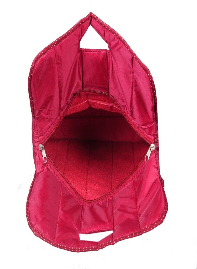 SuneshCreation Multipurpose Bag in Soft Parachute Material Shopping Bag/Picnic Bag/Grocery Bag/Storage Bag (Maroon) - Image 3